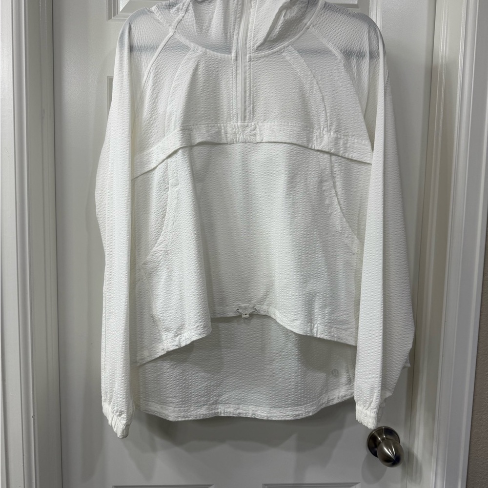 Lululemon Seek Vistas Half-Zip Jacket - White, M/L